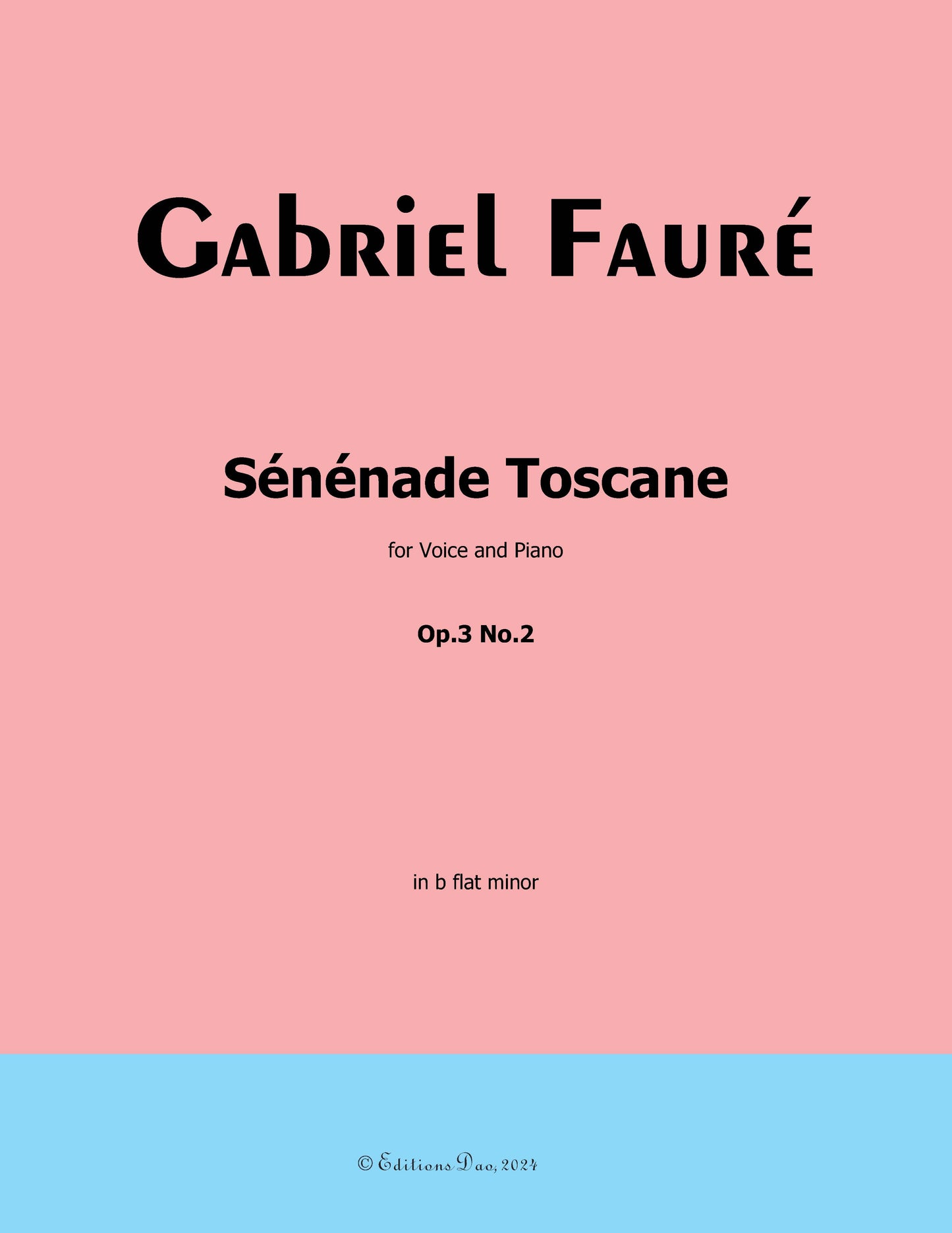 Senenade Toscane, by G. Fauré