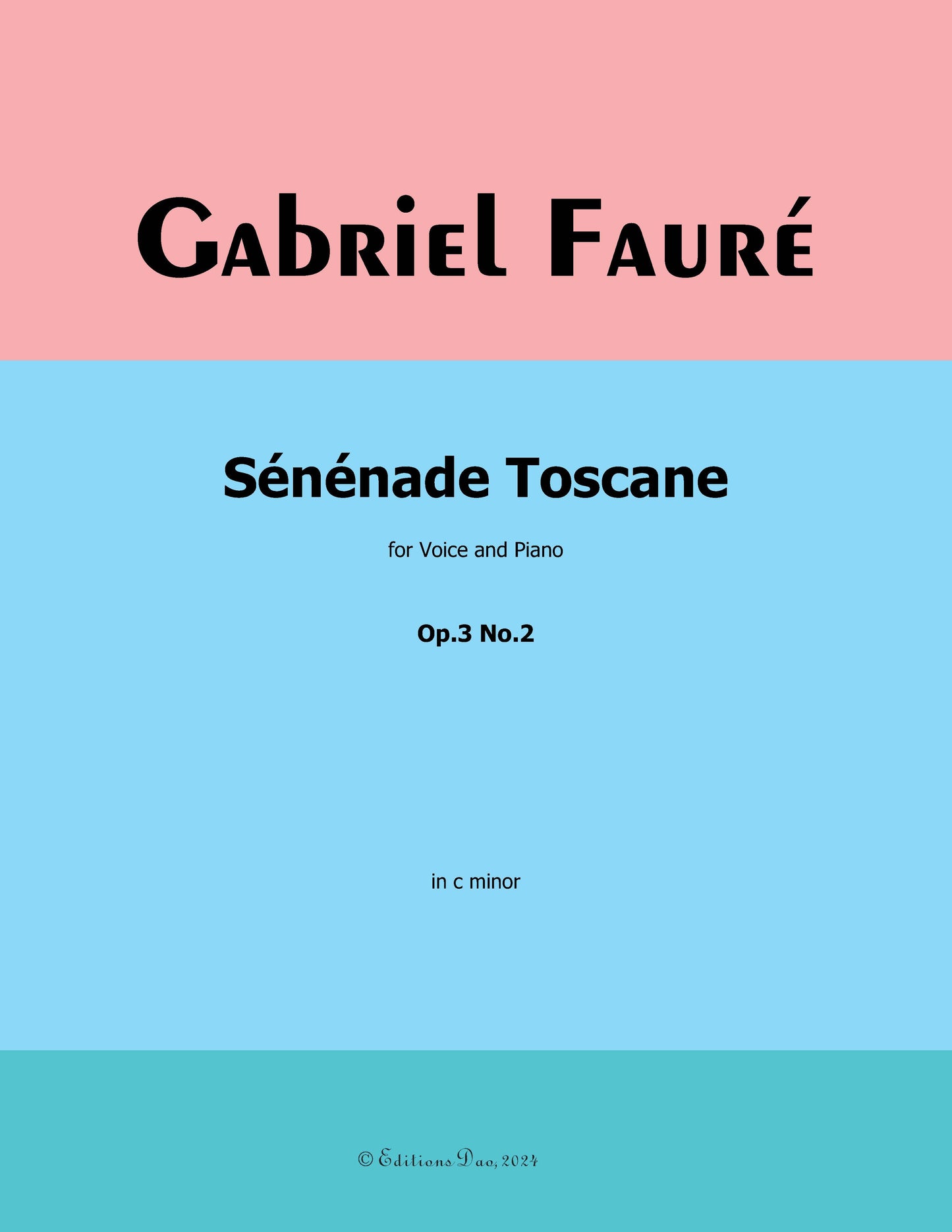 Senenade Toscane, by G. Fauré