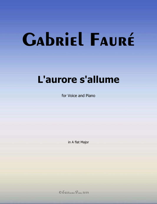 L'aurore s'allume, by G. Fauré