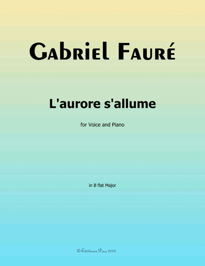 L'aurore s'allume, by G. Fauré