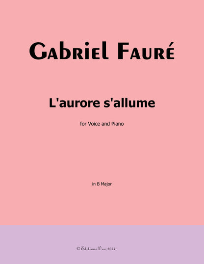 L'aurore s'allume, by G. Fauré