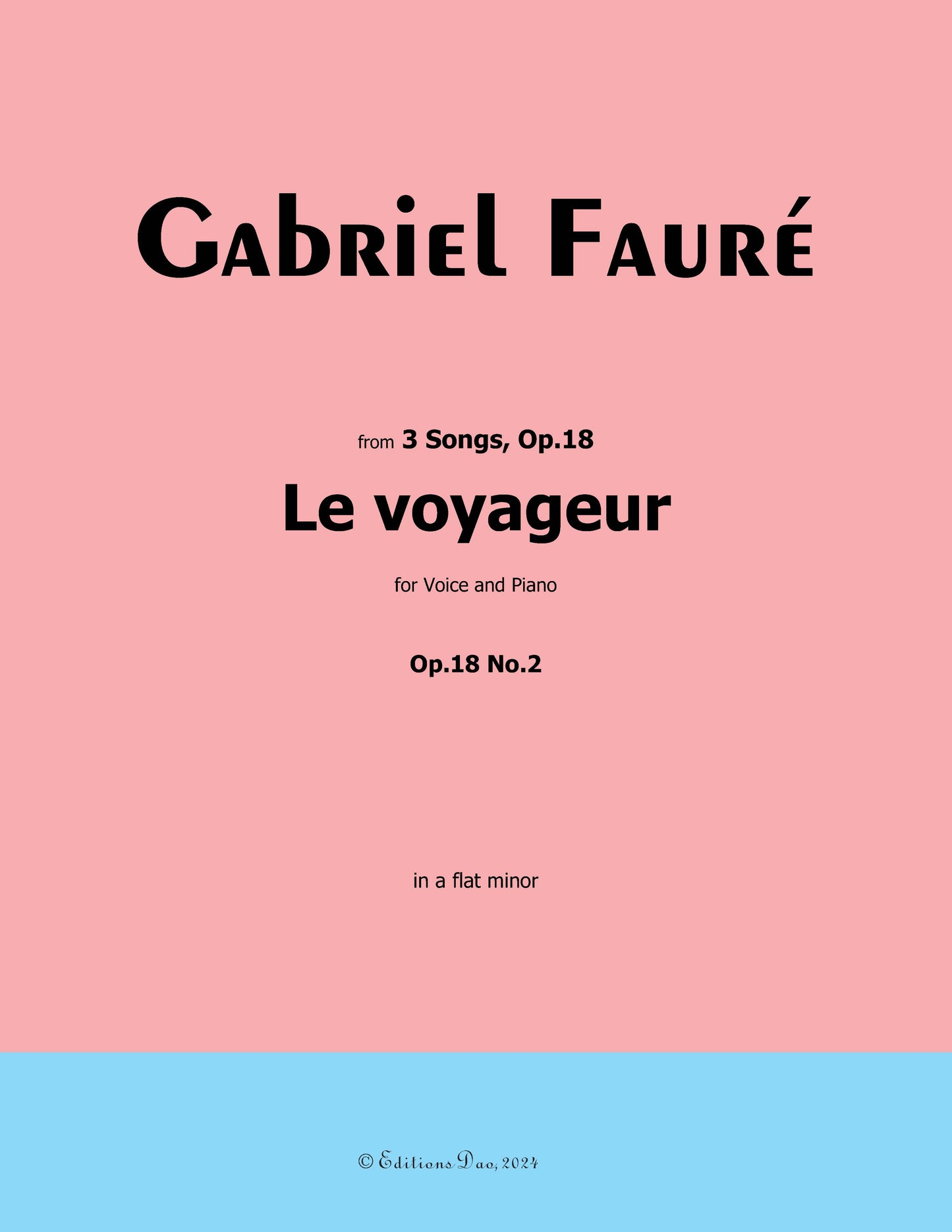 Le voyageur, by G. Fauré