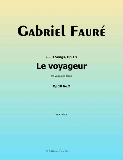 Le voyageur, by G. Fauré