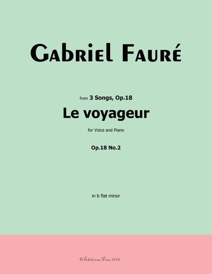 Le voyageur, by G. Fauré