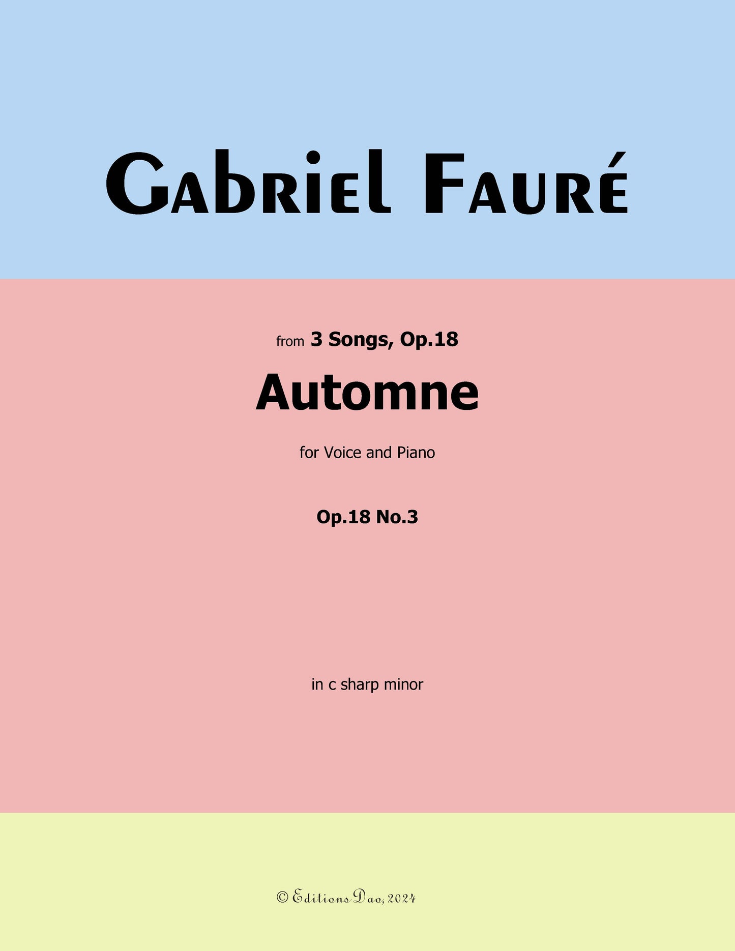 Automne, by G. Fauré