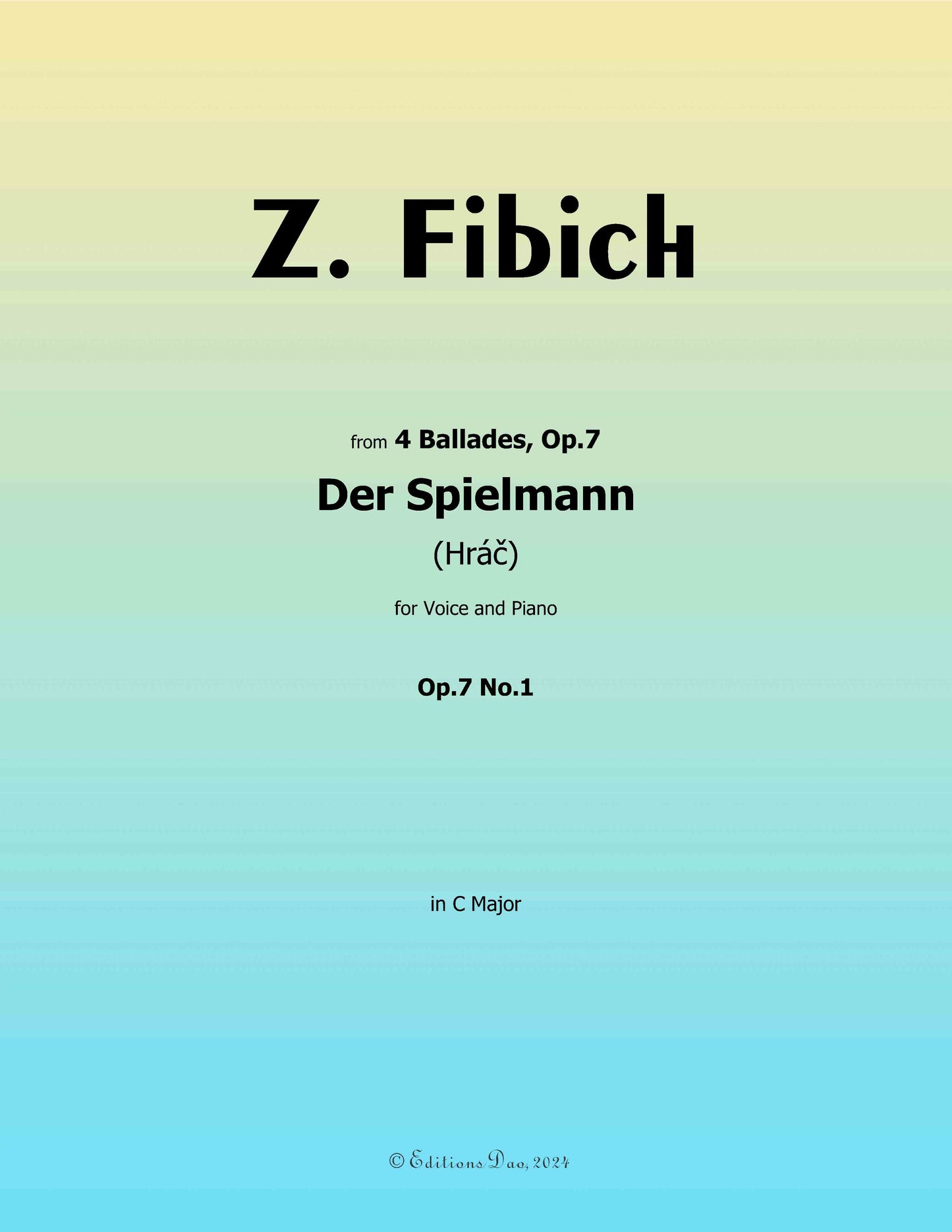 Der Spielmann, by Fibich