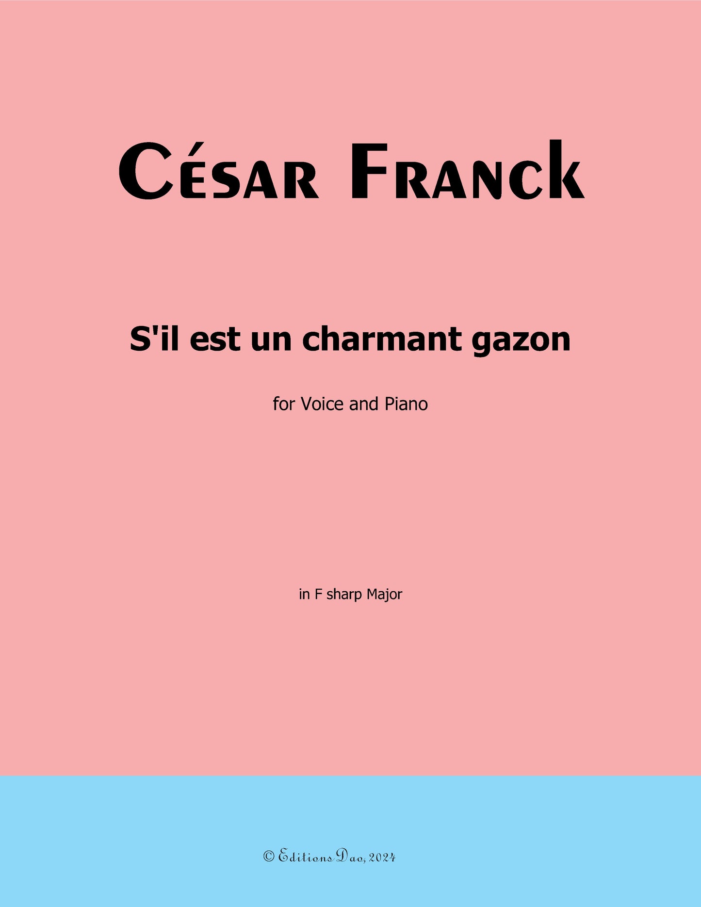 S'il est un charmant gazon, by C. Franck