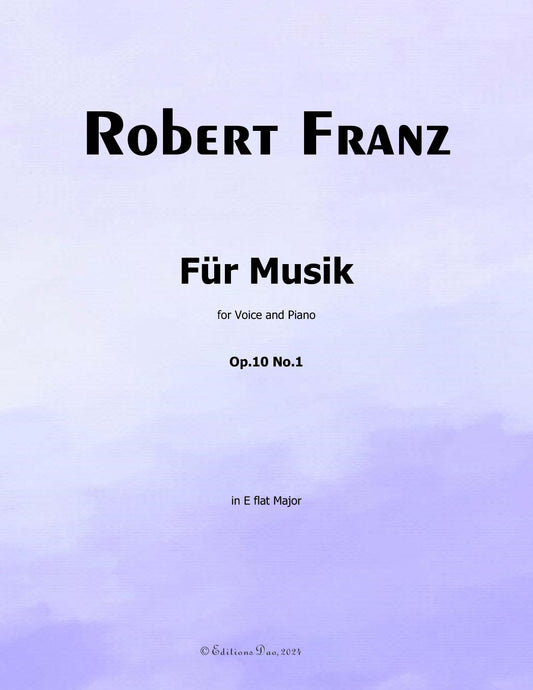 Fur Musik, by R. Franz