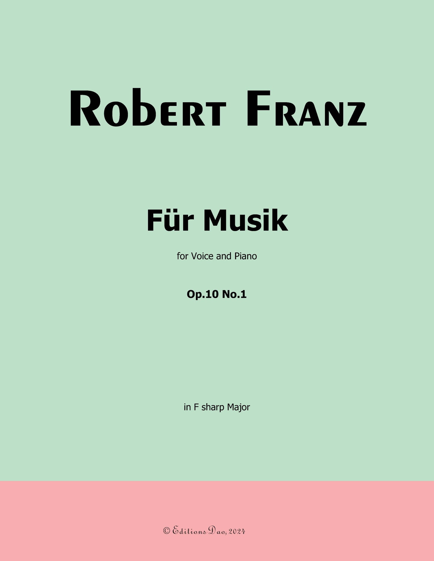 Fur Musik, by R. Franz