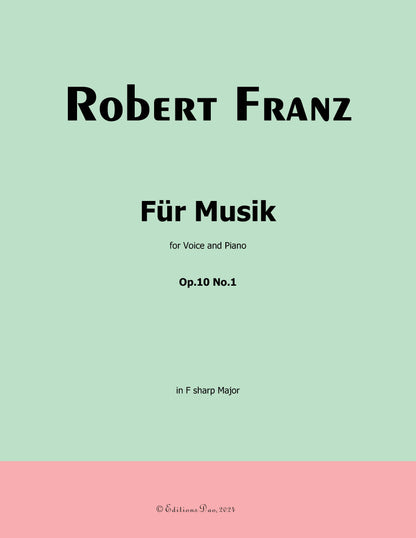 Fur Musik, by R. Franz