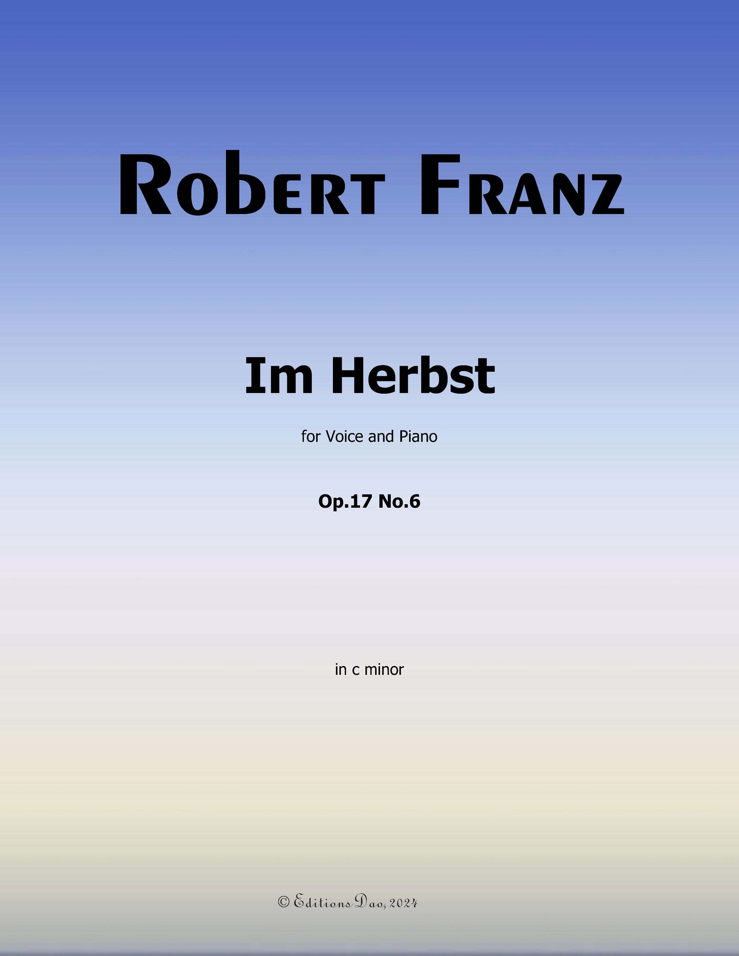 Im Herbst, by R. Franz