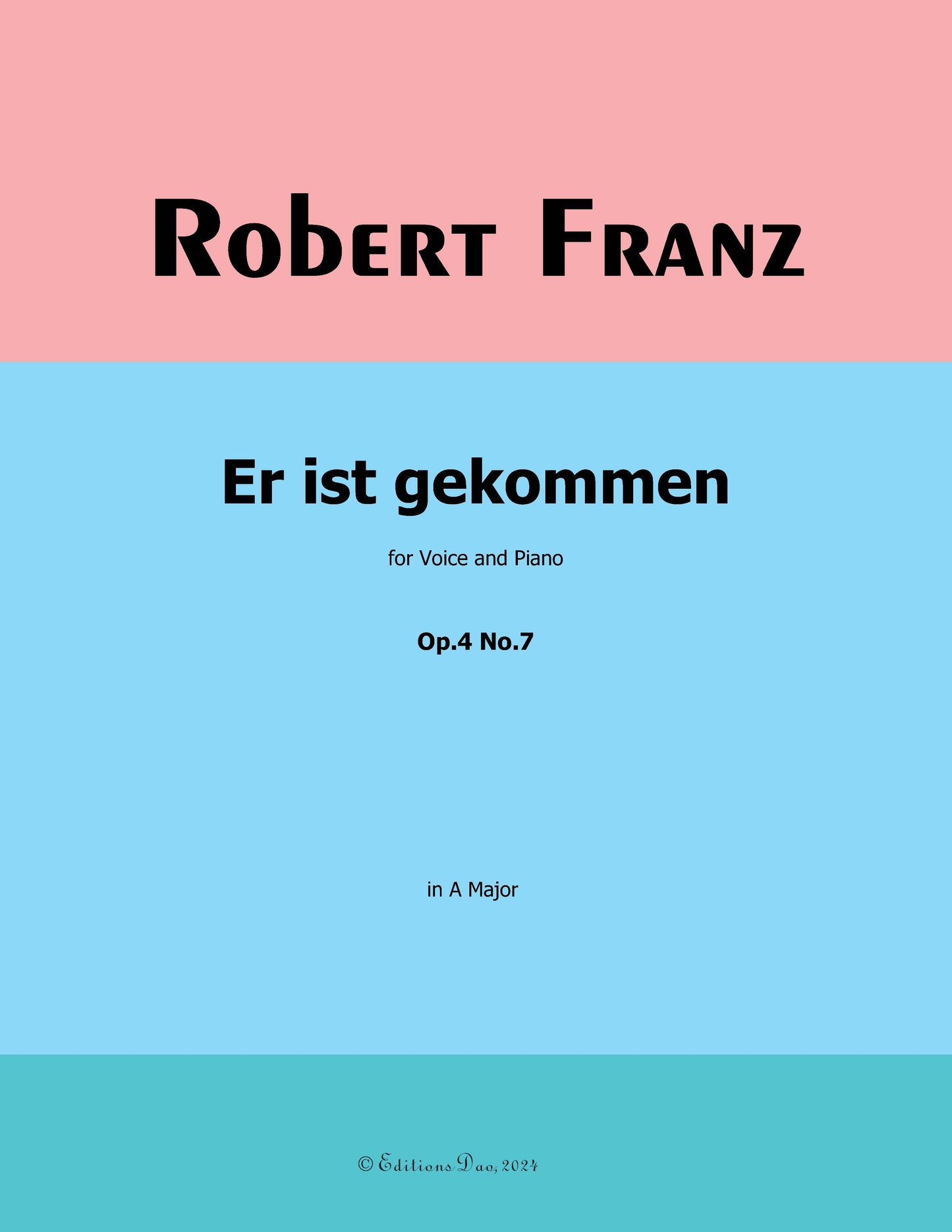 Er ist gekommen, by R. Franz