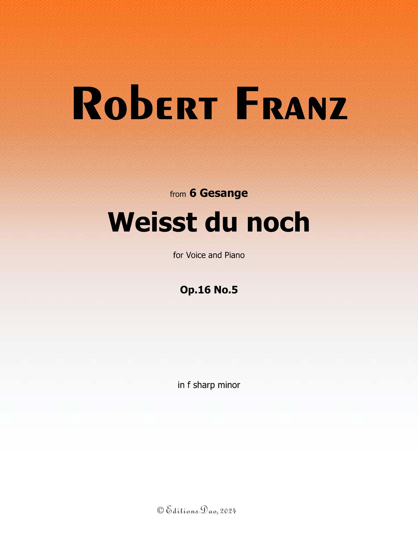 Weisst du noch, by R. Franz