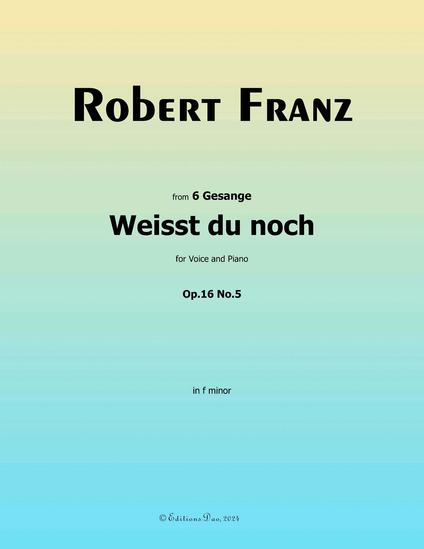 Weisst du noch, by R. Franz