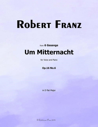 Um Mitternacht, by R. Franz