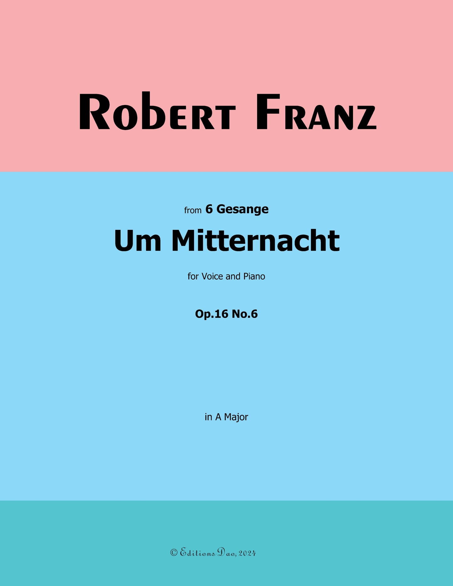 Um Mitternacht, by R. Franz