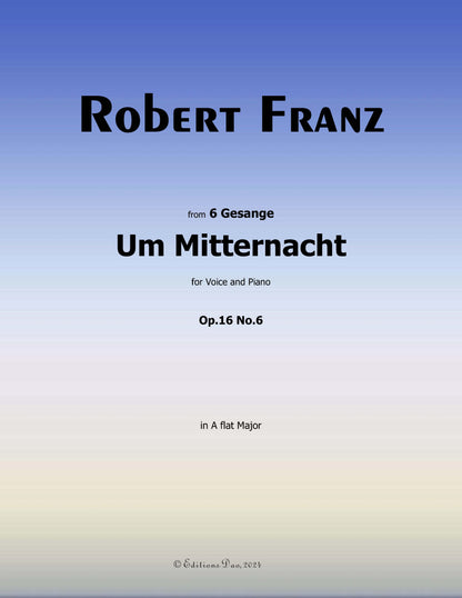 Um Mitternacht, by R. Franz