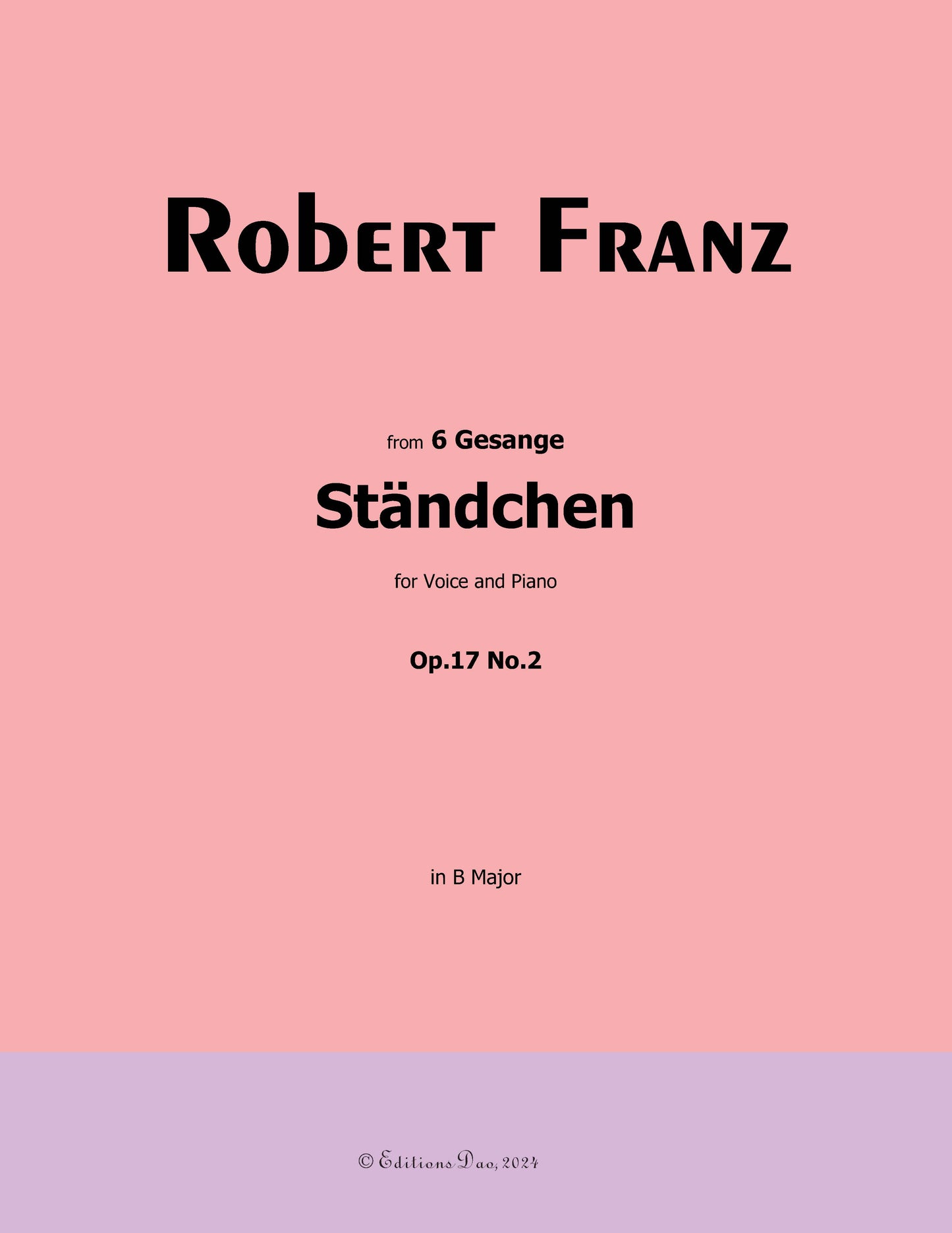 Standchen, by R. Franz