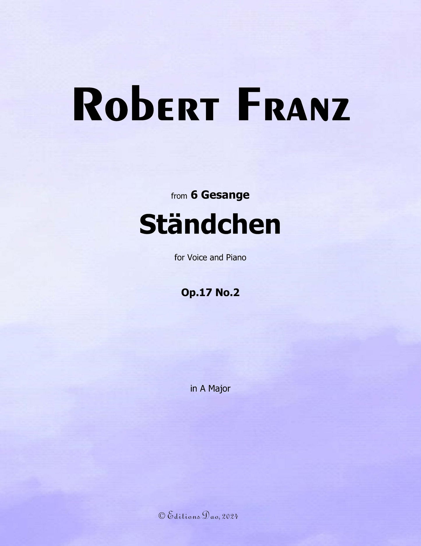 Standchen, by R. Franz