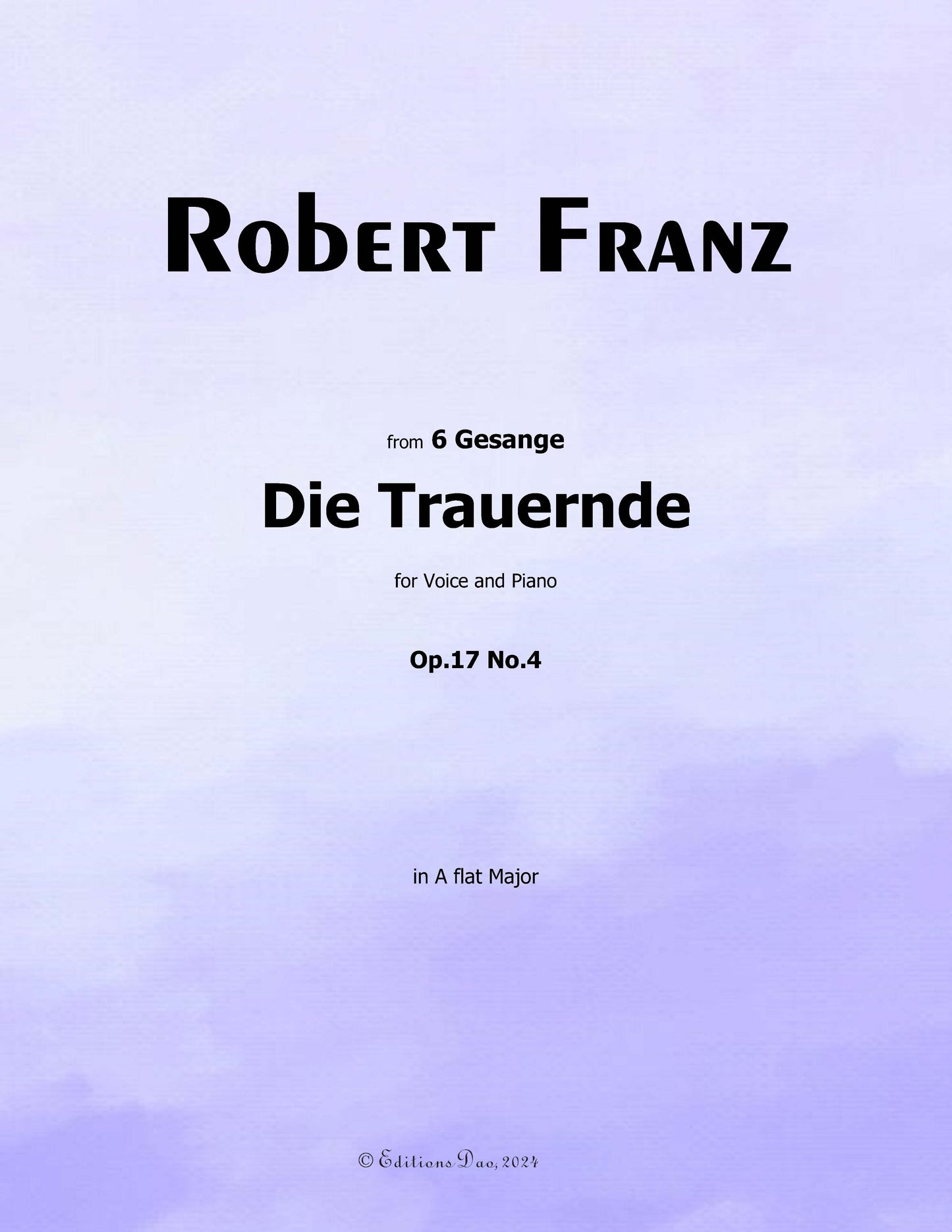 Die Trauernde, by R. Franz