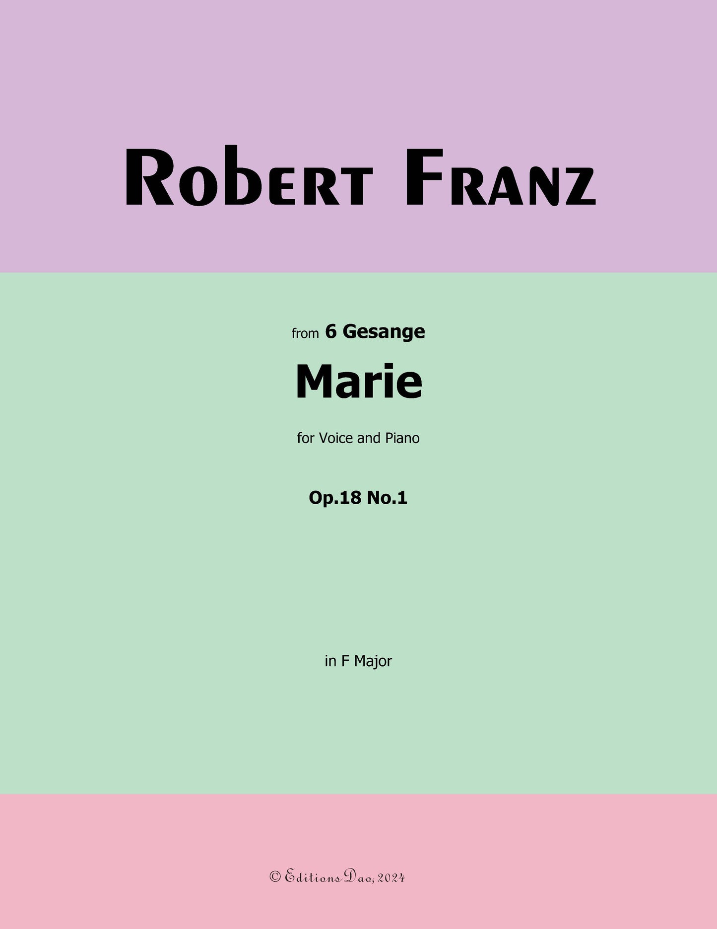 Marie, by R. Franz