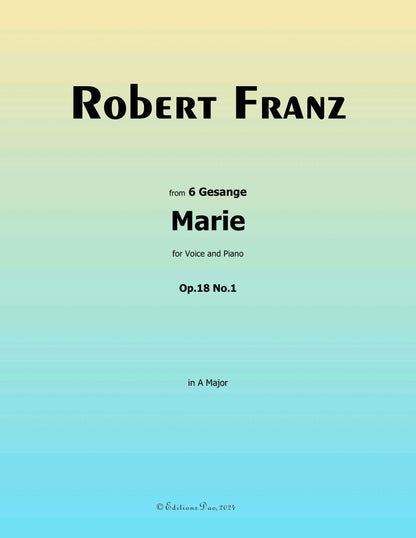 Marie, by R. Franz