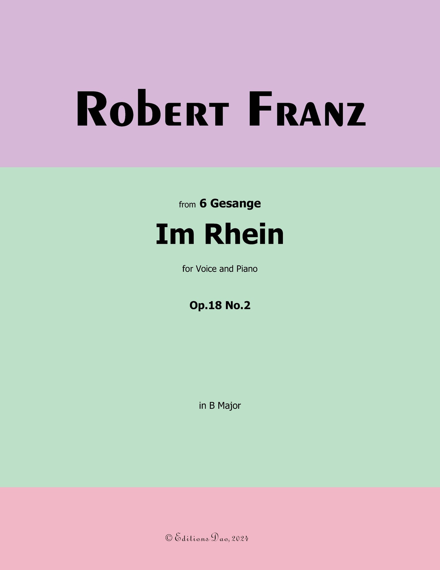 Im Rhein, by R. Franz