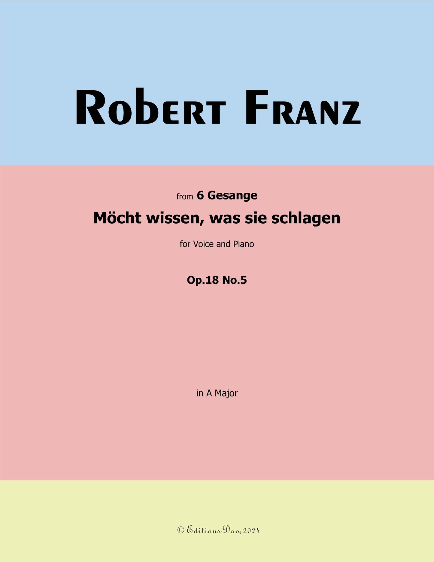 Mocht wissen,was sie schlagen, by R. Franz