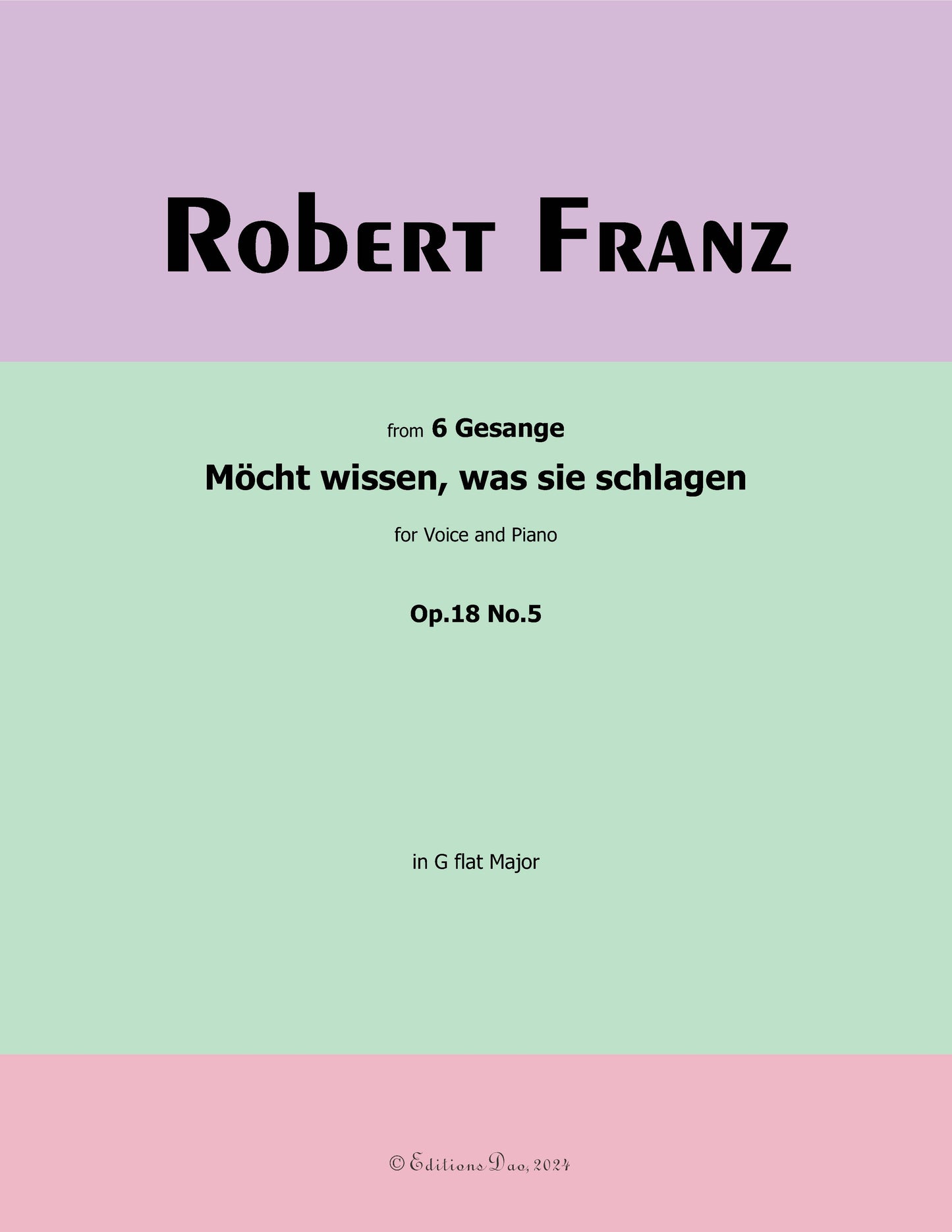 Mocht wissen,was sie schlagen, by R. Franz