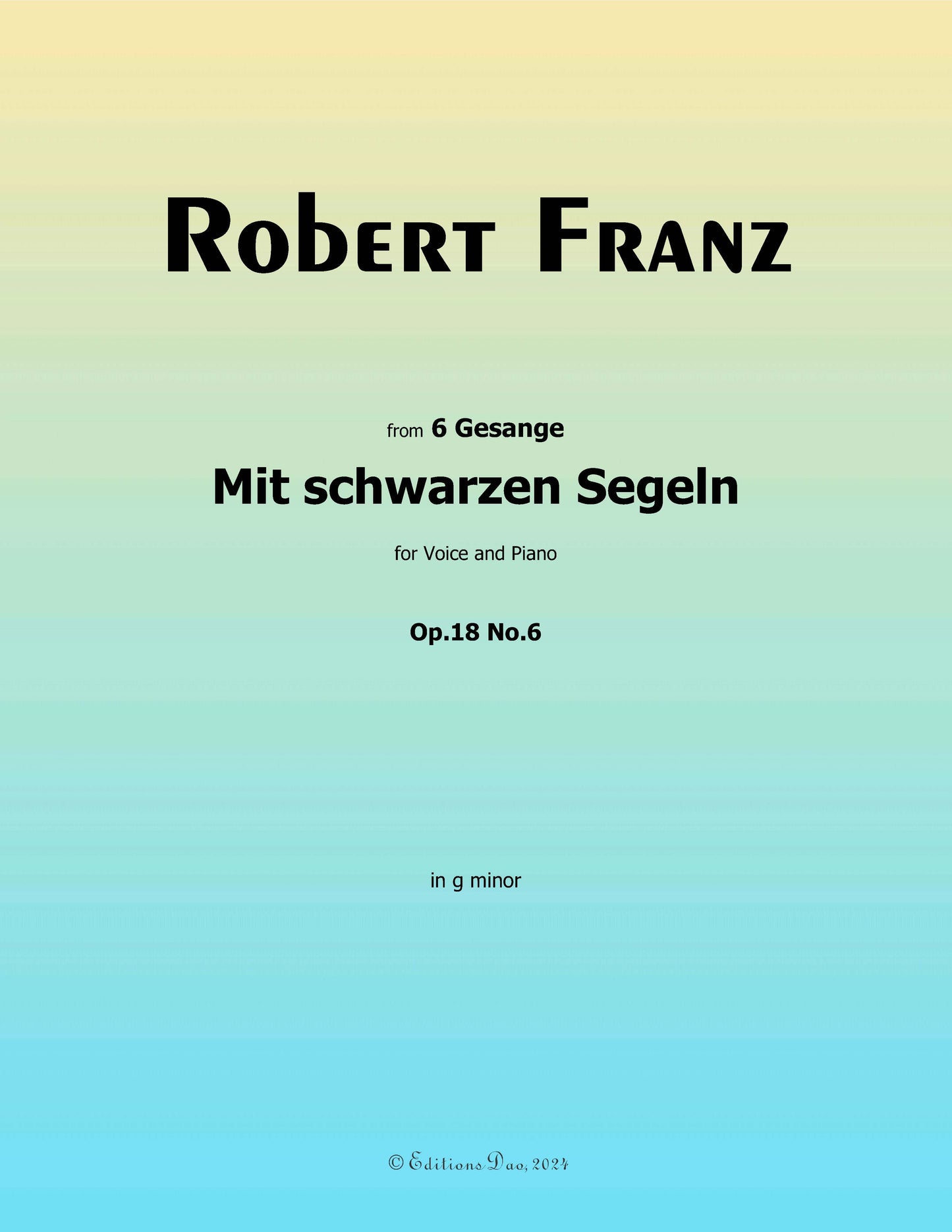 Mit schwarzen Segeln, by R. Franz