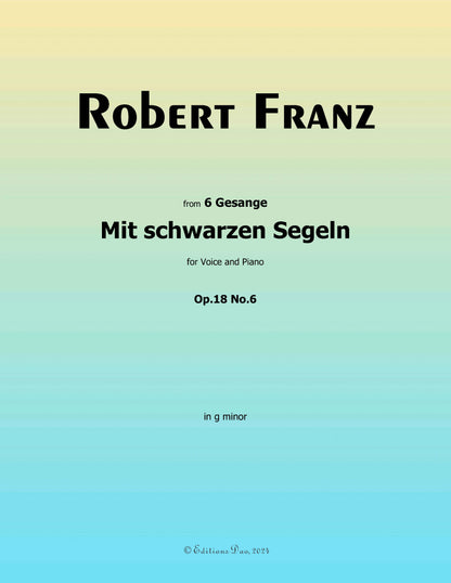 Mit schwarzen Segeln, by R. Franz