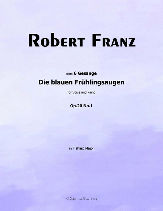 Die blauen Fruhlingsaugen, by R. Franz