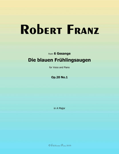 Die blauen Fruhlingsaugen, by R. Franz