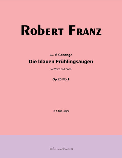 Die blauen Fruhlingsaugen, by R. Franz