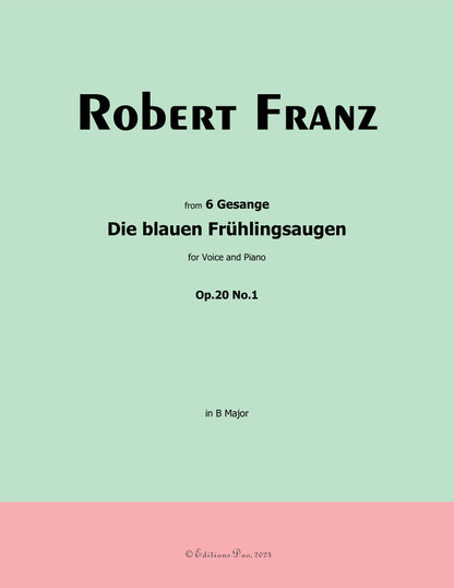 Die blauen Fruhlingsaugen, by R. Franz