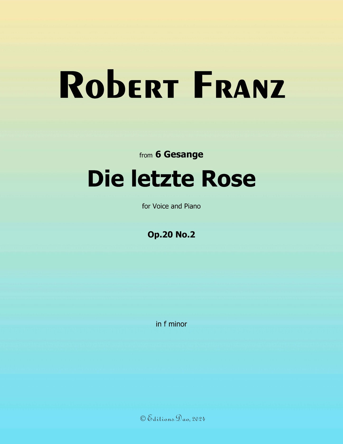 Die letzte Rose, by R. Franz