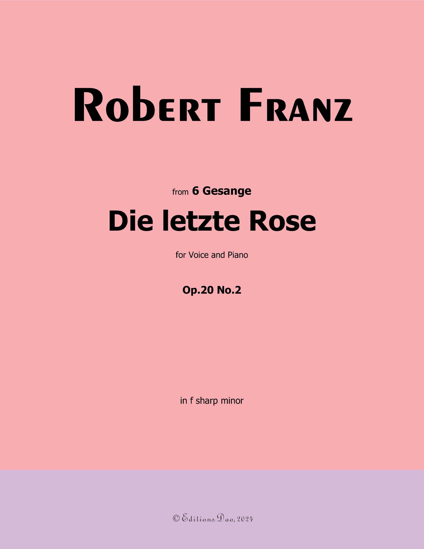 Die letzte Rose, by R. Franz