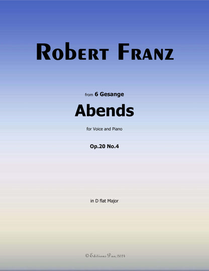 Abends by Robert Franz 