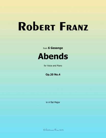 Abends by Robert Franz 