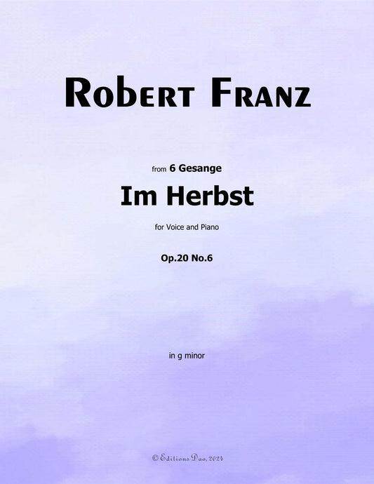 Im Herbst, by R. Franz