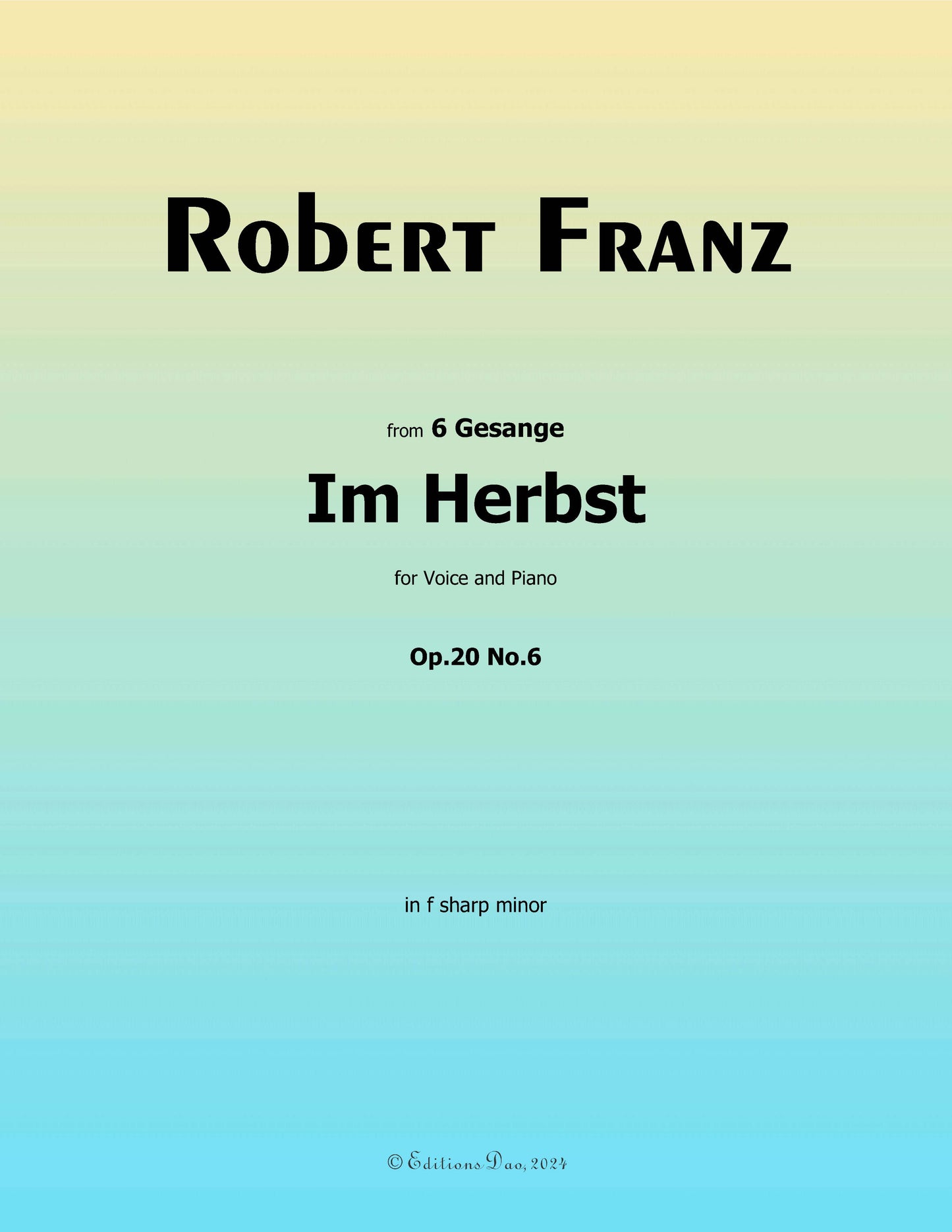 Im Herbst, by R. Franz