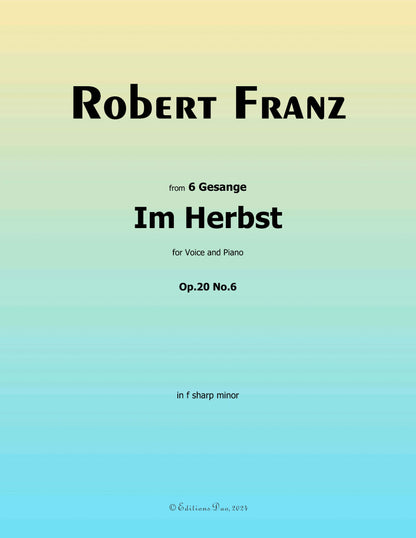 Im Herbst, by R. Franz