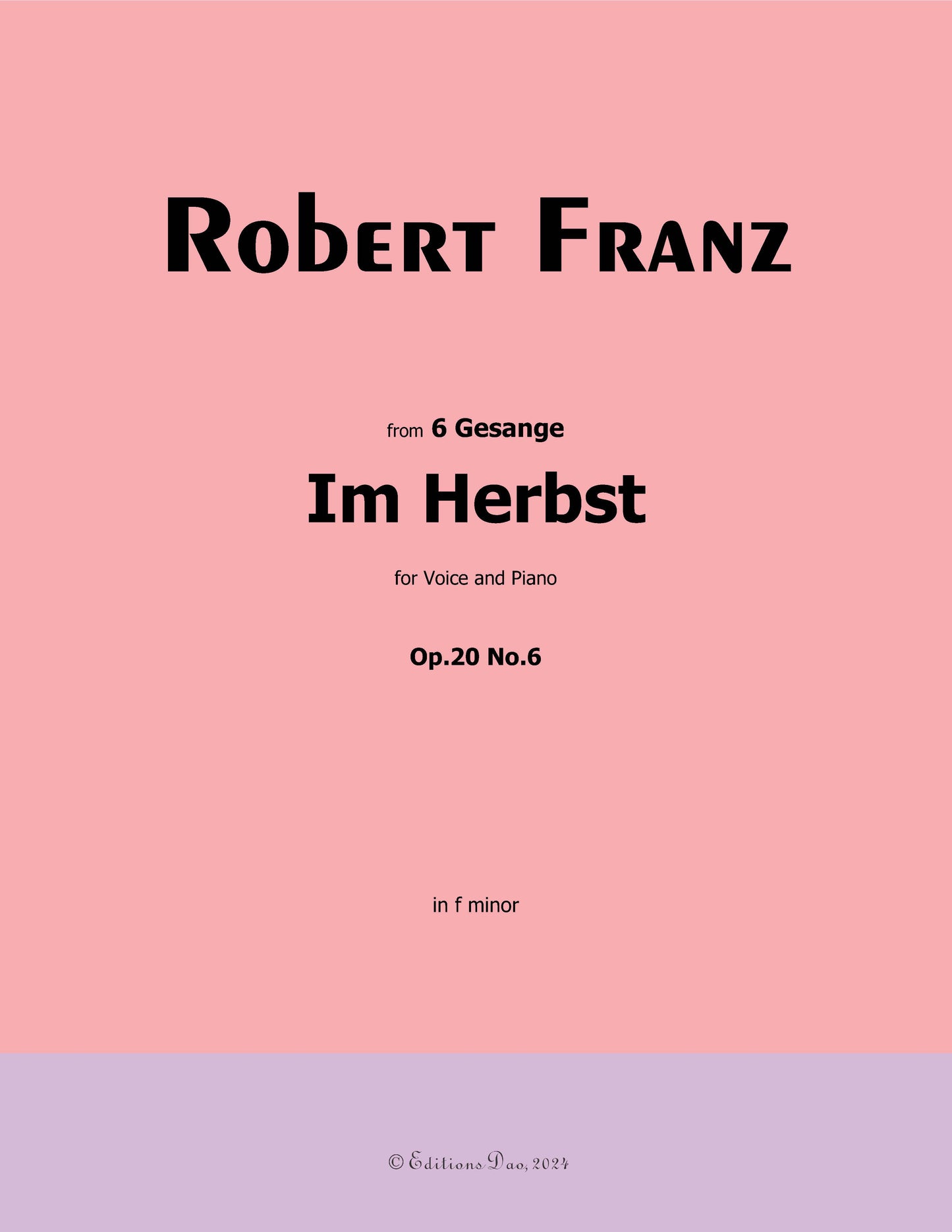 Im Herbst, by R. Franz