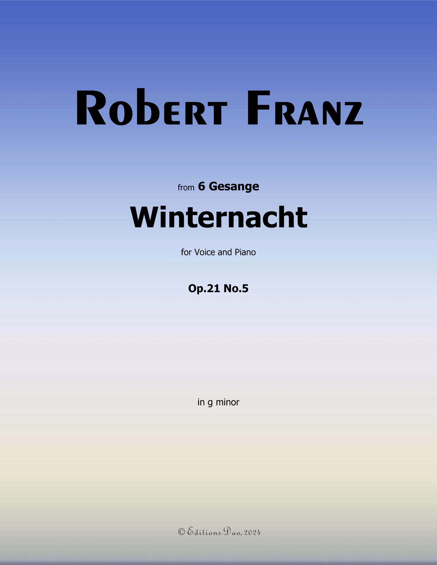 Winternacht, by R. Franz