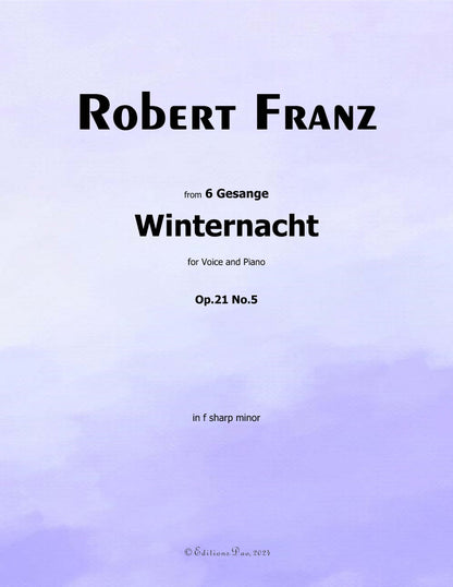 Winternacht, by R. Franz