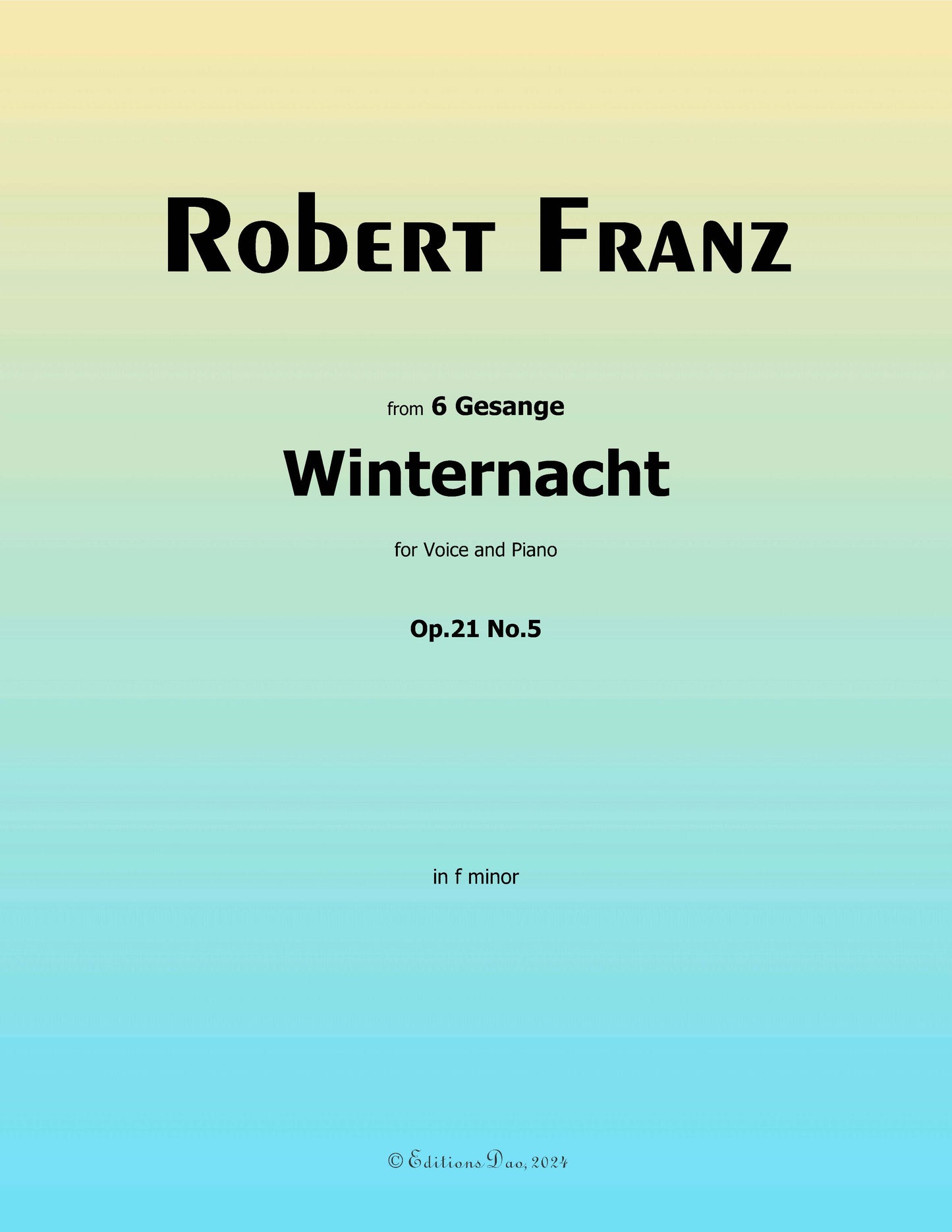 Winternacht, by R. Franz