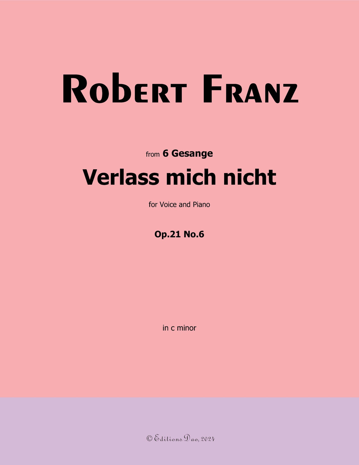 Verlass mich nicht, by R. Franz