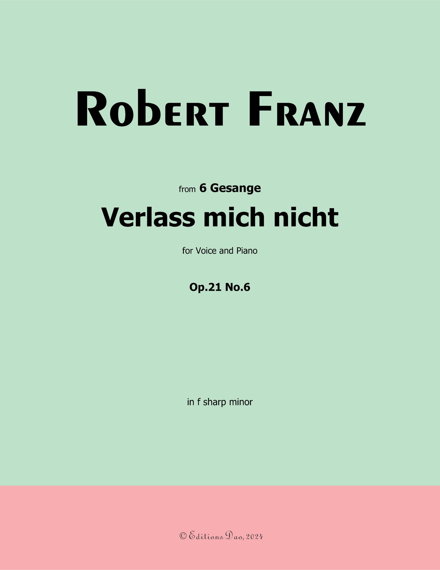 Verlass mich nicht, by R. Franz