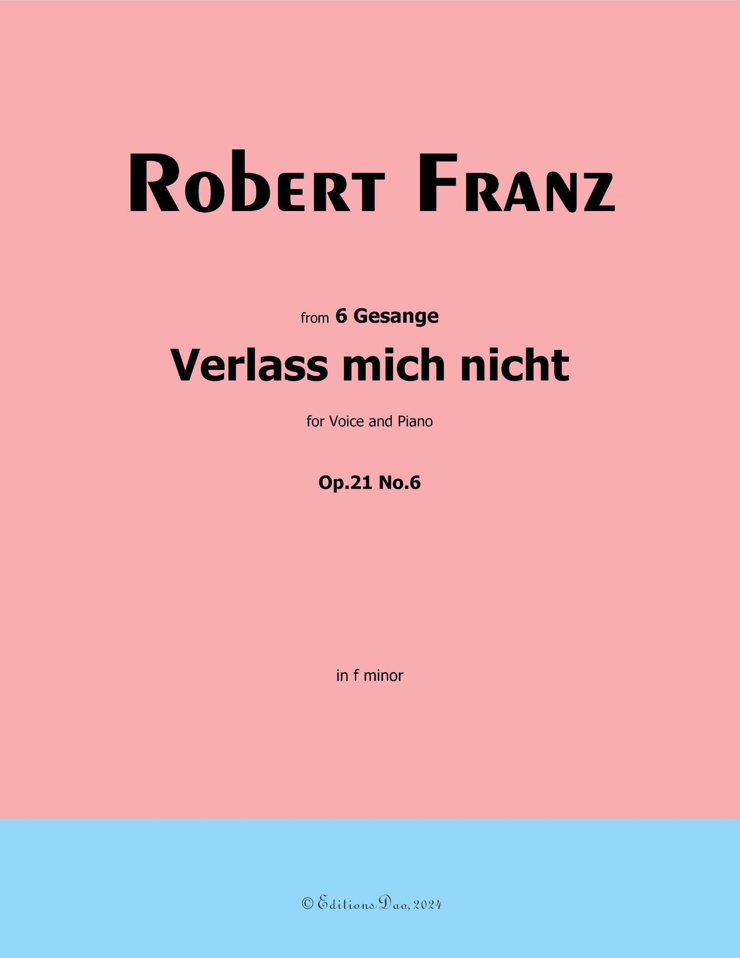 Verlass mich nicht, by R. Franz