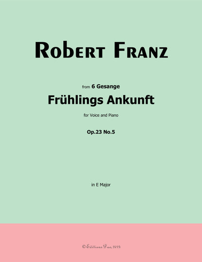 Fruhlings Ankunft, by R. Franz